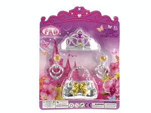 فتاة طقم أدوات تجميل الديكور الاكسسوارات كبيرة قلادة + أقراط + صغيرة قلادة مجوهرات - Product Image 5