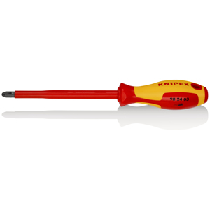 Destornillador Phillips Knipex con mango aislado 1000 V 98 24 03 Herramienta para electricista - Product Image 1