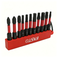 Jeu de 10 embouts de tournevis magnétiques PH1 PH2 PH3 H4 H5 T20 T25 T30 T15, embouts de visseuse à percussion haute dureté pour perceuse électrique