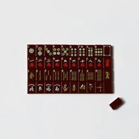 Jeu de Mahjong BK Brooklyn avec tuiles Sidney en acrylique de luxe, 160 tuiles, ensemble américain avec tapis Bkmahjong