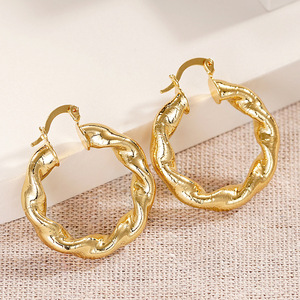 Orecchini a Spirale Irregolare per Donne, Design Texturizzato, Accessori per Orecchie da Indossare Quotidianamente - Product Image 5