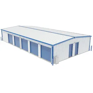 Painting Galvanized Prefabricated Light Steel Structure Shed Metal Frame Warehouse Building