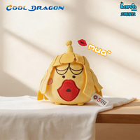COOL DRAGON Peluche Larve Jaune, Compagnon de Bureau, Version Kiss, Poupées pour Machine à Griffes, Prise en charge de la Vente en Gros et de la Personnalisation
