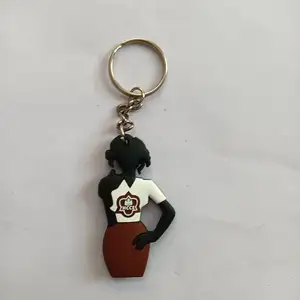 2024 Hot Sale Factory Price 3D Pvc Keychain For Both Side Custom Design Soft Rubber Keyring 2D Logo Print Designs