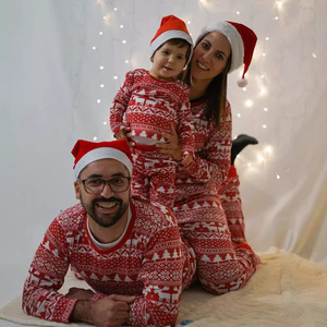 New Trend Womens Clothing Set Mãe Papai Bebê Menina Menino Ano Novo Mãe Filha Algodão Família Combinando Natal Pijama - Product Image 4