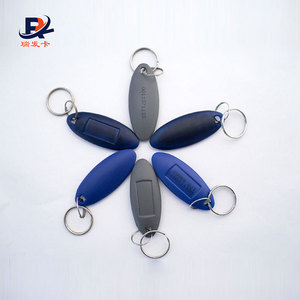 사용자 정의 로고가있는 Atmel T5577 에서 쓰기 가능한 125Khz 실크 인쇄 RFID 열쇠 고리 - Product Image 1