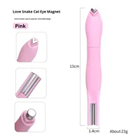 Bâtonnet magnétique professionnel portable à double tête en plastique, nouveau design, pour nail art 3D, lignes françaises et gel magnétique effet œil de chat