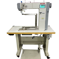 Machine à coudre informatique à aiguille simple JN-569 Stepper 360 degrés, alimentation automatique par rouleau, machine à coudre à point de chaînette pour chaussures