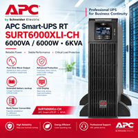 APC Smart-UPS RT SURT6000XLI-CH 6000VA 6000W UPS 220V Tower Rack Mount Uninterruptible Power Supply untuk Pusat Data Tersedia di Stok