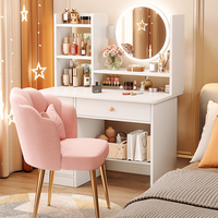 Commode de maquillage de haute qualité coiffeuse moderne coiffeuse de maquillage un ensemble Design pieds en métal coiffeuse