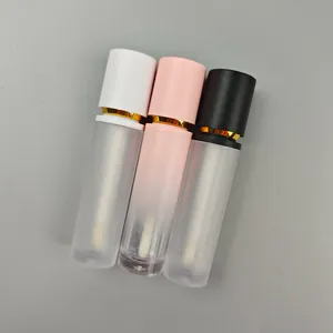 Özel etiket özel dudak parlatıcısı tüp ruj kabı sıvı ruj tüpü boş plastik lipgloss ambalaj