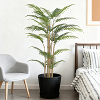 Décoration de maison personnalisée en gros Lianxin Palm Flexing Branch Bonsai Green Bonsai Tree