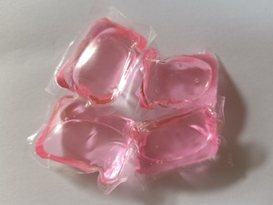 Chaono Personnalisable 8g Lessive Pod Capsules Distributeur de liquide jetable <span class=keywords><strong>Gel</strong></span> de lavage Film soluble dans l'eau écologique pour vêtements - Product Image 3