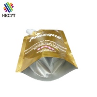 Pochette à bec de compression en Mylar avec impression personnalisée, pochette d'emballage en plastique pour shampoing, crème, liquide de lavage, jus cosmétique