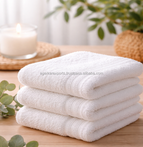 Toalla facial jacquard de 600 GSM 100% algodón, de alta absorción, suave, de secado rápido, personalizable para uso en hoteles, spas y gimnasios. - Product Image 4