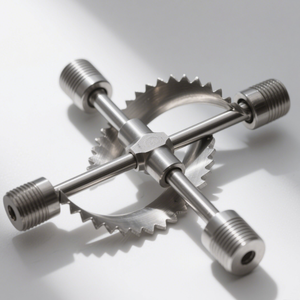 เครื่องทำไอศกรีมเครื่องจักร CNC ความแม่นยำสูงอะไหล่เครื่องผสมเครื่องปั่นแบบเกลียว - Product Image 3