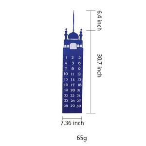 Calendario Conto alla Rovescia in Feltro Numerato per Ramadan ed Eid Kareem, Pianificatore di 30 Giorni, Decorazione da Parete, Regalo Perfetto per Bambini - Product Image 5