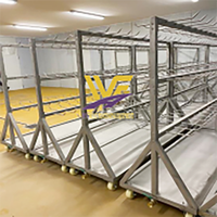 Chariot à têtes de mouton en acier inoxydable, équipement d'abattoir pour abattoir de chèvres et usine de viande de mouton, durable