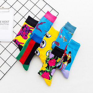 Ingrosso modello colorato di animali di design originali alla moda floreale da uomo in cotone <span class=keywords><strong>fantasia</strong></span> <span class=keywords><strong>calzini</strong></span> Sox Crew carini - Product Image 3