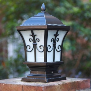 Lampe solaire LED en aluminium pour mur extérieur de jardin avec protection IP55 - Product Image 1