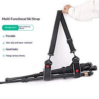 Sangle de ski multifonctionnelle réglable en EVA, sangle de fixation pour snowboard/luge, sangle de sécurité pour snowboard