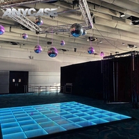 ANYCASE-Piste de danse sans fil RVB pour boîte de nuit, piste de danse led, sans fil, pour événement, 6x6m