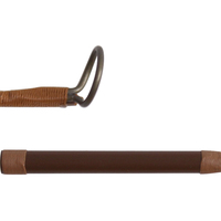 BFR002 haute qualité 7ft 2 pièces nano fibre de carbone blanc bambou canne à pêche construction canne à mouche avec poignée en liège