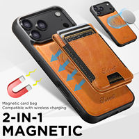 Coque de téléphone SUTENI pour iPhone 18 Pro Max avec chargement sans fil, aimant, bande élastique, porte-cartes, support, simili cuir, compatible 17 16 Plus 15 14 13