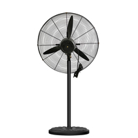 Ventilateur électrique sur pied en métal industriel AC haute puissance grand flux d'air 10 mètres vent fort RV utilisation extérieure plancher oscillant à 3 vitesses