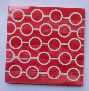 แผ่นรองจานเรซิ่นฝังสี่เหลี่ยมถาดรองแก้วดีไซน์สำหรับห้องครัวงานแต่งงานคริสต์มาสเบียร์รุ่นใหม่ - Product Image 4