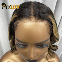 Perruque en cheveux humains en gros, bouclée et volumineuse, avec dentelle frontale HD, coloration mèches, sans colle, pour revendeurs