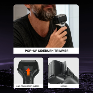 Máquina de Afeitar KooFex IPX6 Impermeable para el Hogar, 5 Cuchillas, Alta Velocidad, <span class=keywords><strong>9000</strong></span> RPM, con Pantalla LED - Product Image 4