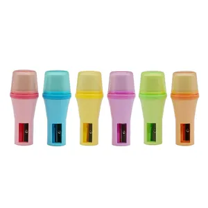 Nhà Máy Bán Buôn Kawaii Hình Dạng Đèn Pin Nhựa Bút Chì Mài Với Tẩy Cho Trẻ Em Sinh Viên Nghiên Cứu Nguồn Cung Cấp - Product Image 6