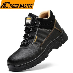 Nero PU superiore antiscivolo in gomma Sole prevenire foratura punta in ferro Anti-fracassatura a buon mercato <span class=keywords><strong>scarpe</strong></span> di sicurezza <span class=keywords><strong>da</strong></span> <span class=keywords><strong>lavoro</strong></span> per gli uomini industriali - Product Image 4