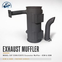 Silencieux pour CAT E306/E307E, 20 ans d'expérience, vente en gros, OEM, ODM, pour moteur diesel, générateur, bulldozer, excavatrice, chargeuse