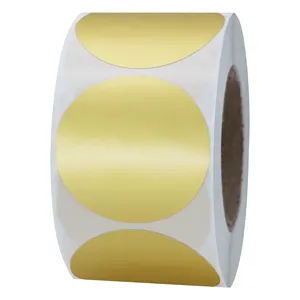 Hybsk Goud Labels 1.5 "Ronde Kleur Codering Dots Stickers Adhesive Label 500 Per Rol