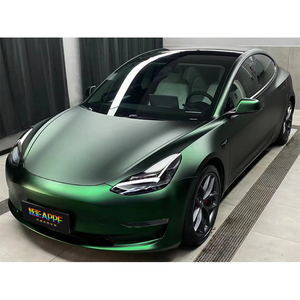 1.52*18m per auto, pellicola colorata per cambiare colore in vinile, pellicola colorata, avvolgente verde veleno per carrozzeria - Product Image 3