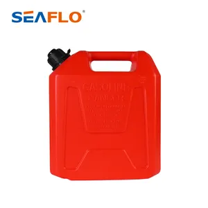 SEAFLO 5ガロン赤プラスチックガソリン缶アルコールドラム防爆ガソリンタンク芝刈り機atv用