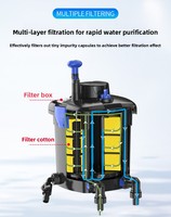 Filtre à circulation d'eau pour bassin à poissons avec système de filtration, fabriqué en Chine