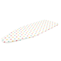 Housse de planche à repasser réfléchissante en silicone 15x54 pouces, sangles de fixation à crochet de grande taille, coussinets résistant aux taches de brûlure sur les vêtements