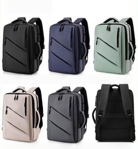 <b>Men</b> Women Laptop <b>Backpack</b> <b>Waterproof</b> PU Film Computer Bag Multi Functional Outdoor Travel Business <b>Backpack</b> With USB - Product Image 5
