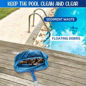 Proveedor de China, gran oferta, <span class=keywords><strong>Skimmer</strong></span> de piscina personalizado, red <span class=keywords><strong>para</strong></span> estanque de peces, bolsa profunda, rastrillo de hojas, <span class=keywords><strong>Skimmer</strong></span>, red de malla fina - Product Image 2