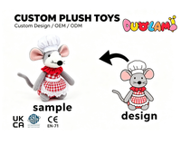 Peluche OEM de haute qualité en tissu doux pour enfants, idéale comme cadeau promotionnel d'entreprise