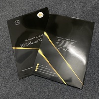 Fabrication de pochette de présentation brillante en papier couché avec logo pour impression offset personnalisée avec pochettes