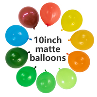 Ballons en latex mat de 10 pouces en gros à prix abordable, fabriqués en Chine, de haute qualité pour la décoration de fêtes, 100 pièces/sac
