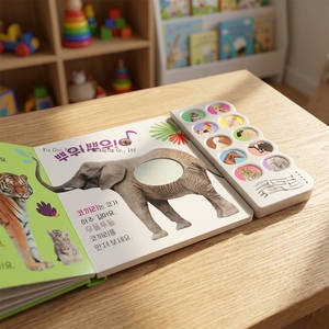<span class=keywords><strong>Libro</strong></span> de Sonidos Educativo para Niños con Diseño de Animales Personalizado de Guangdong, con Cubierta Suave de Cartón, Papel Offset y Laminación de Película - Product Image 1