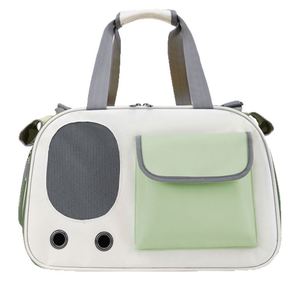 "Transparent Polyester <b>Pet</b> Bag for Cats & Small Dogs Large Capacity Zipper Closure Breathable Foldable" - Product Image 2
