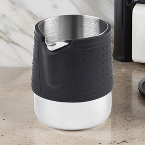 350ml 600ml Stainless Steel Eco-Friendly Durable Espresso Innovative Crocodile Cylinder Handleless milk frothing Pitcher - Product Image 6