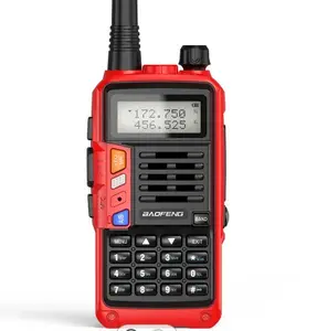 Красный BaoFeng UV-S9 иди и болтай walkie talkie,BaoFeng, UV-S9 плюс 8 Вт 2200 мАч батарея увеличенной емкости UHF VHF радио