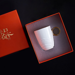 European-style Embossed Bone China Coffee <b>Afternoon</b> <b>Tea</b> Mug with Gift box - Product Image 3